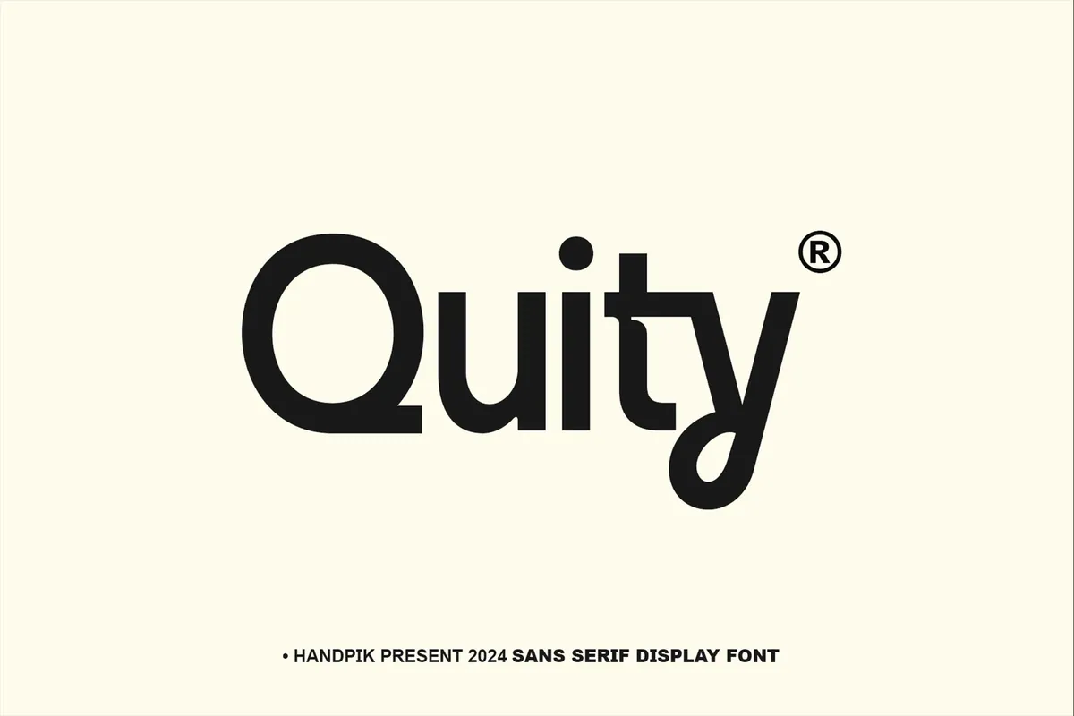 Quity Sans-Serif Display Font