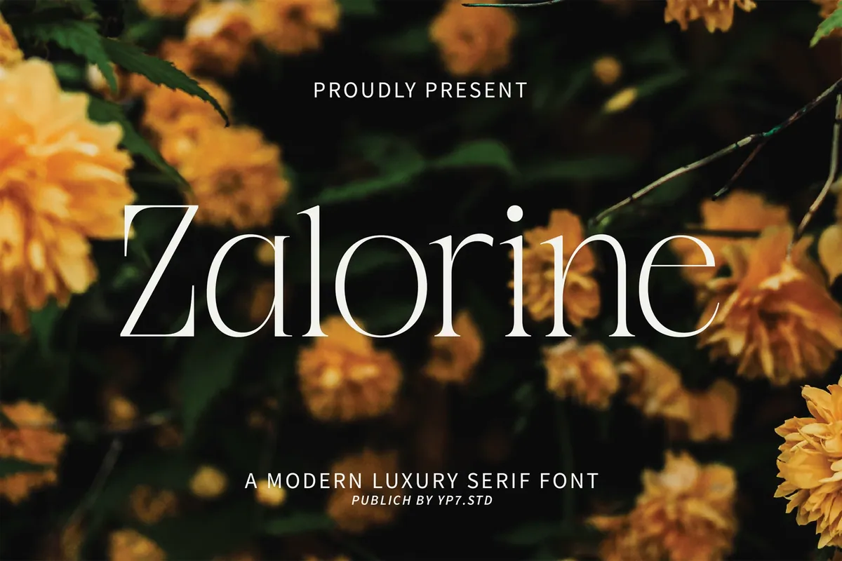 Zalorine Luxury Serif Font