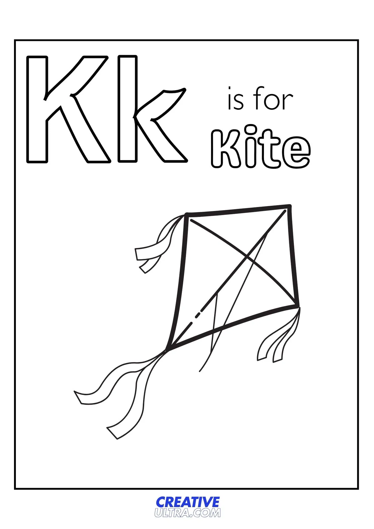 Kite Coloring Page