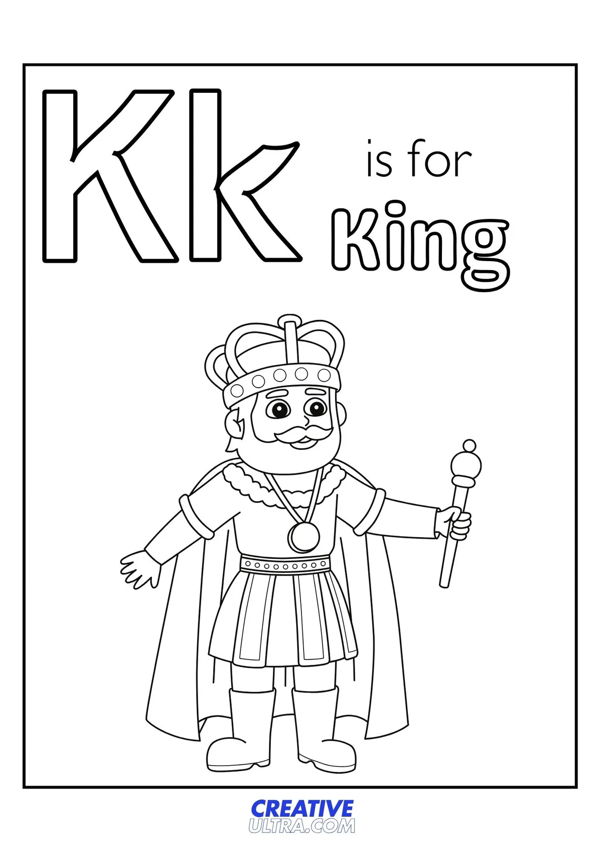 King Coloring Page