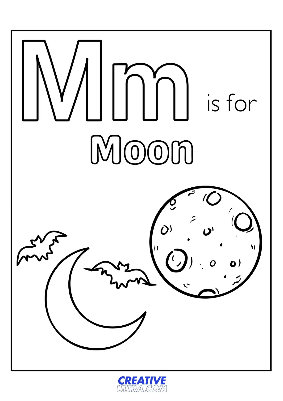 Moon Coloring Page