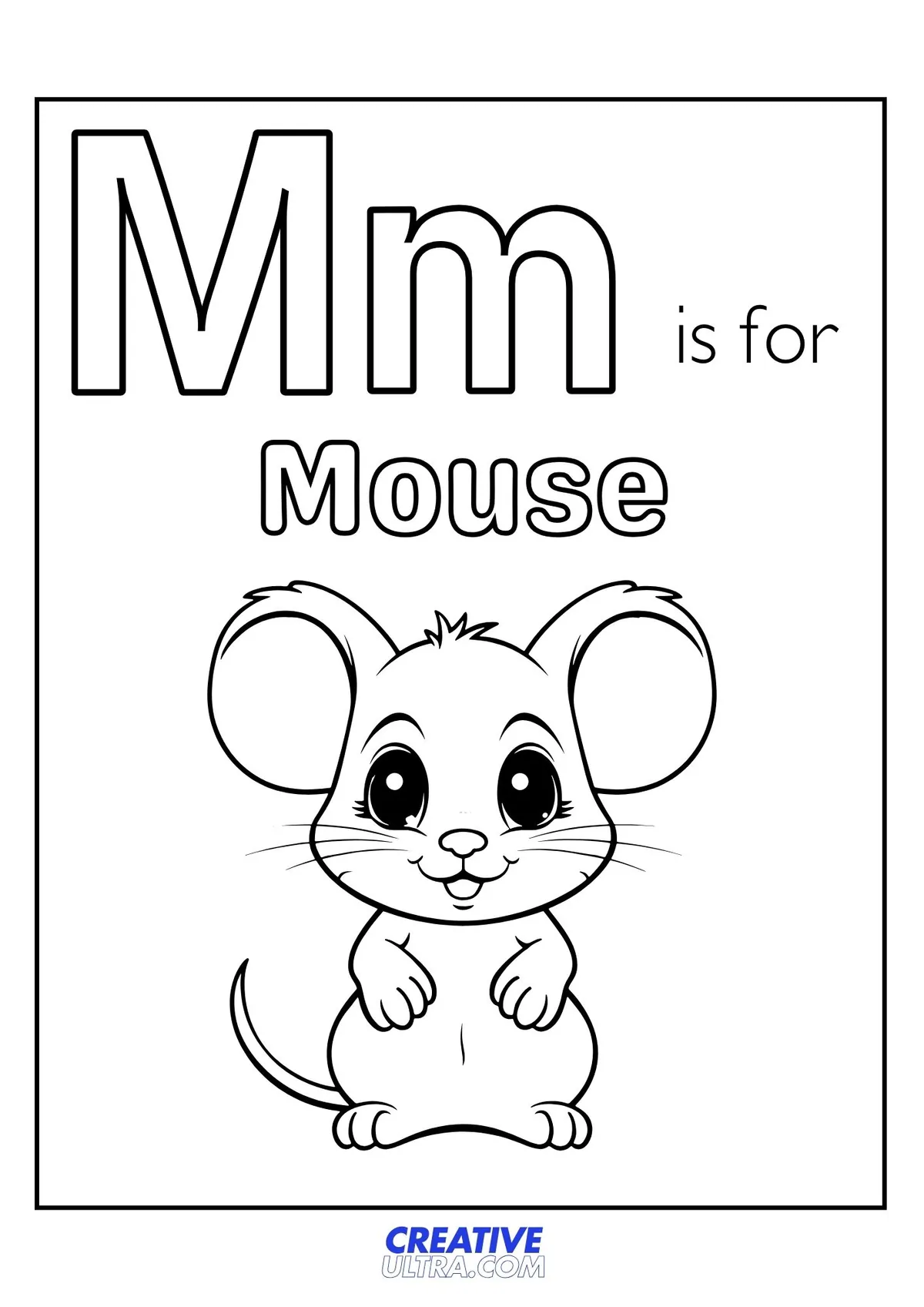 Mouse Coloring Page