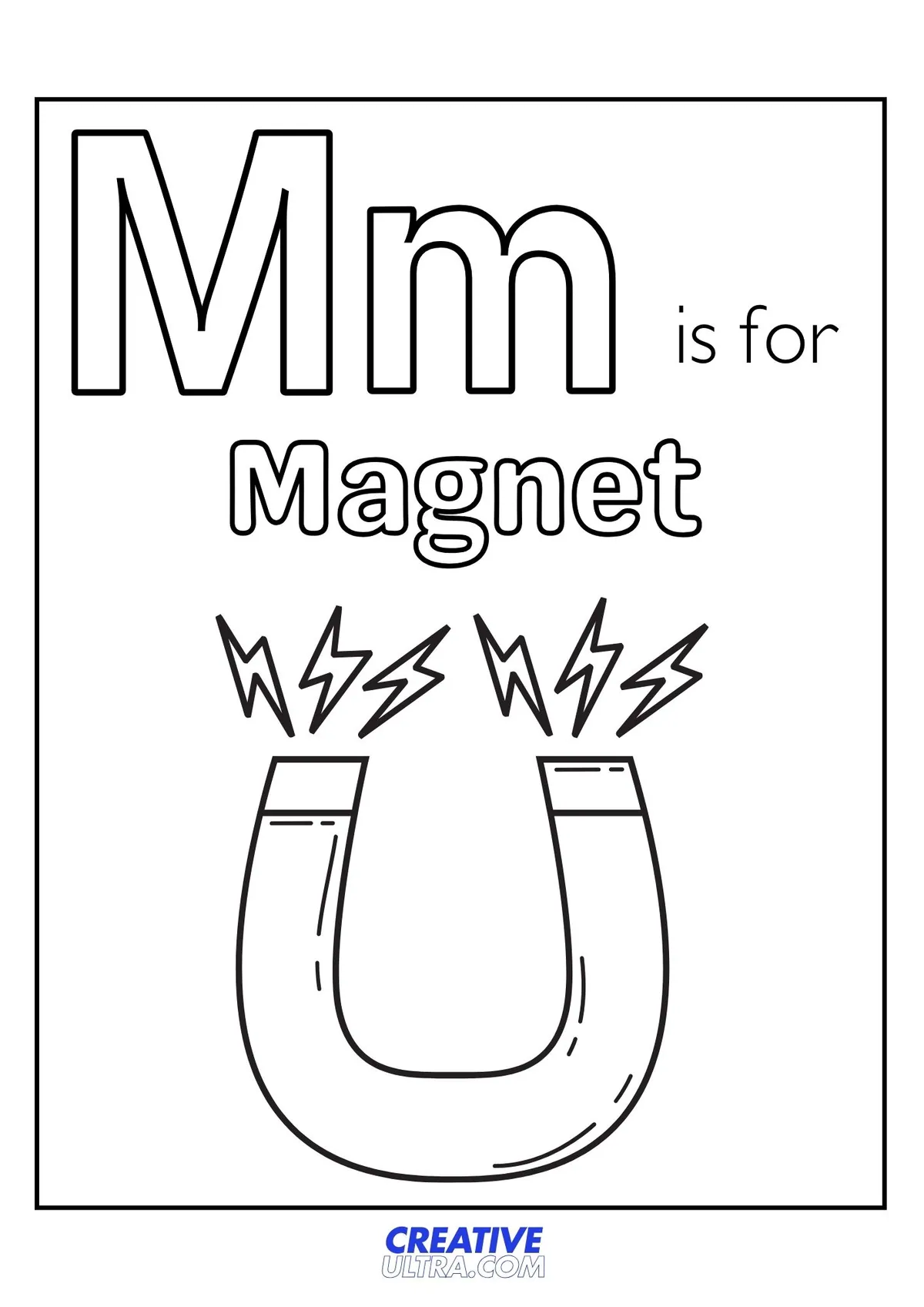 Magnet Coloring Page