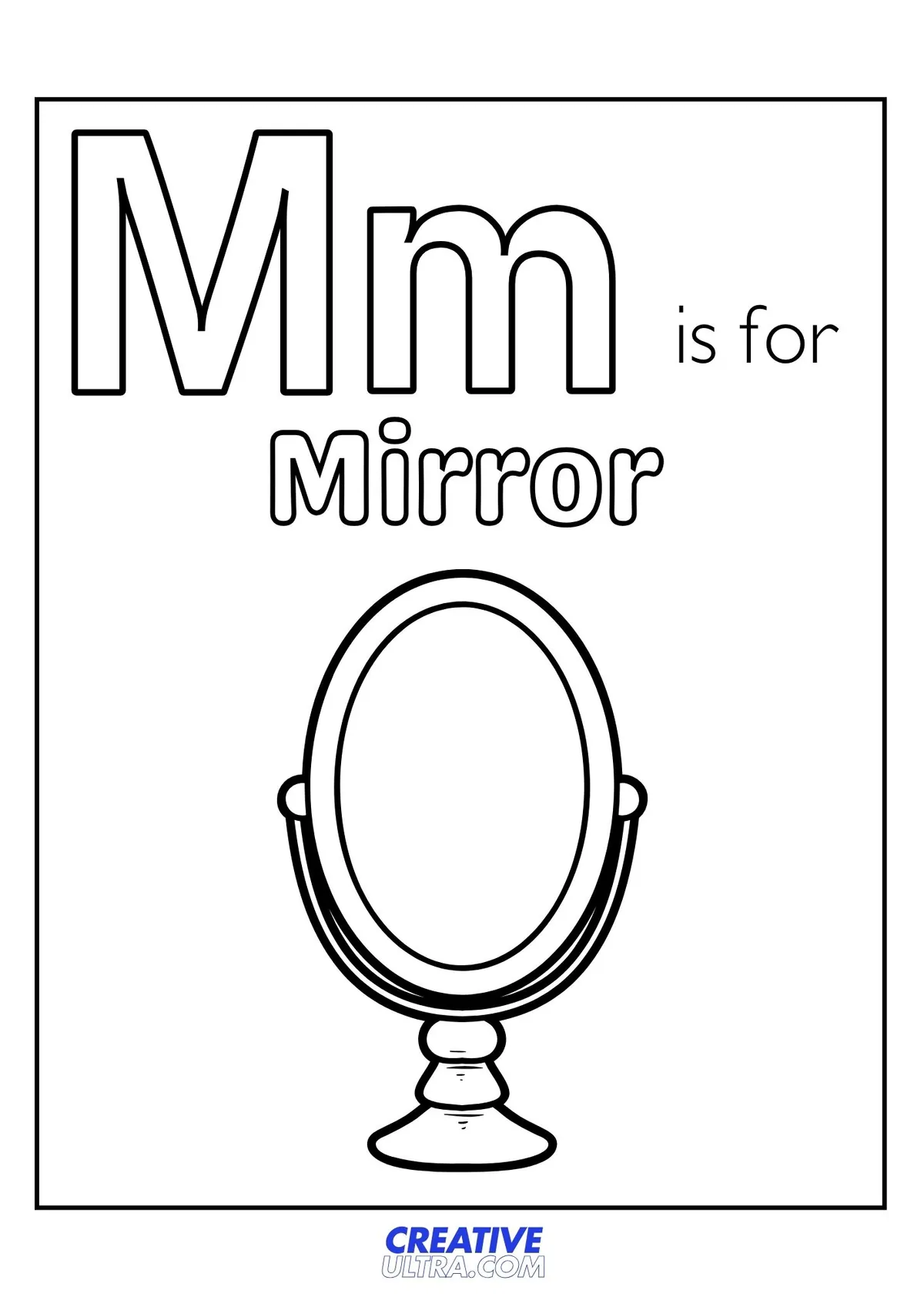 Mirror Coloring Page