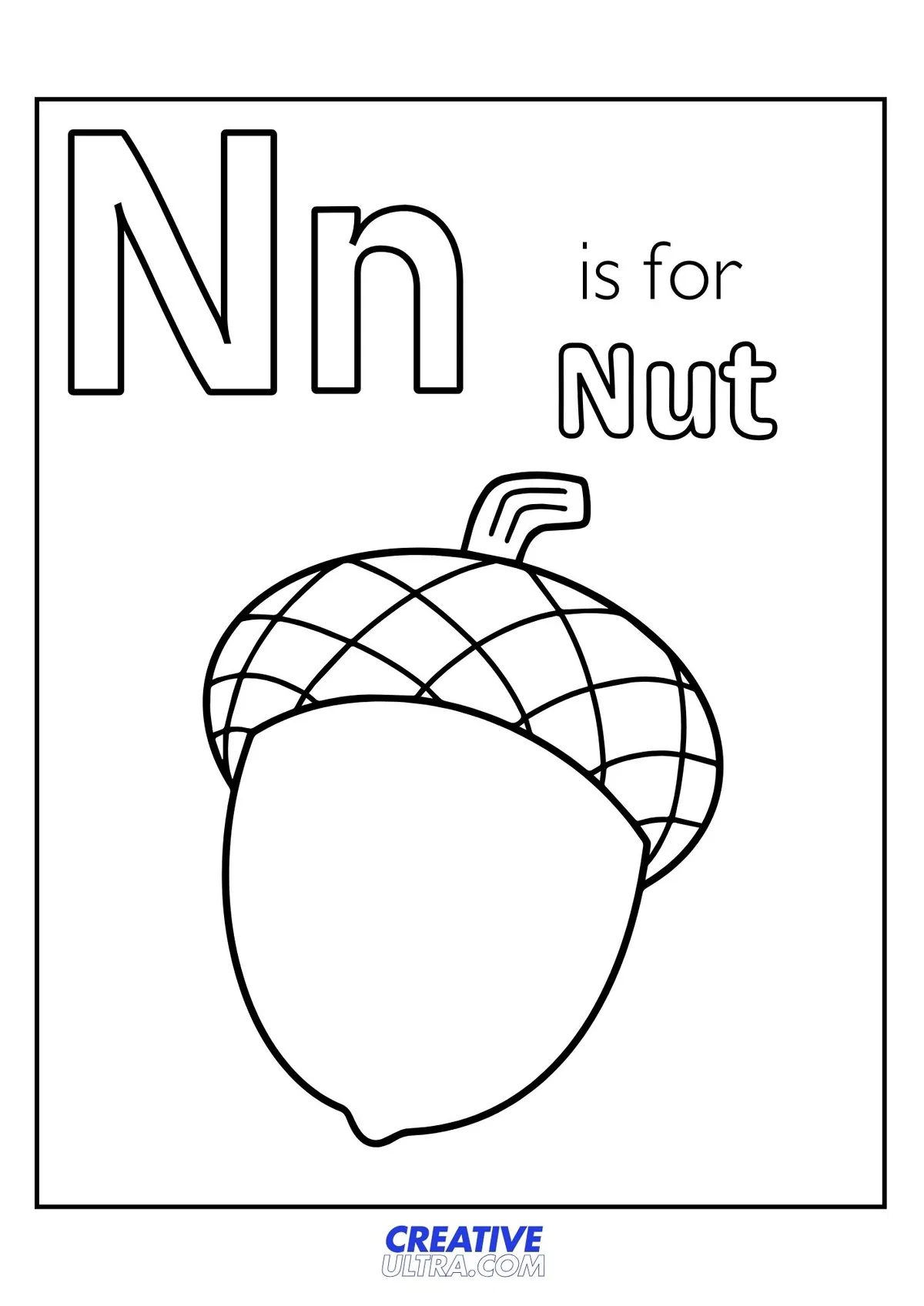 Nut Coloring Page