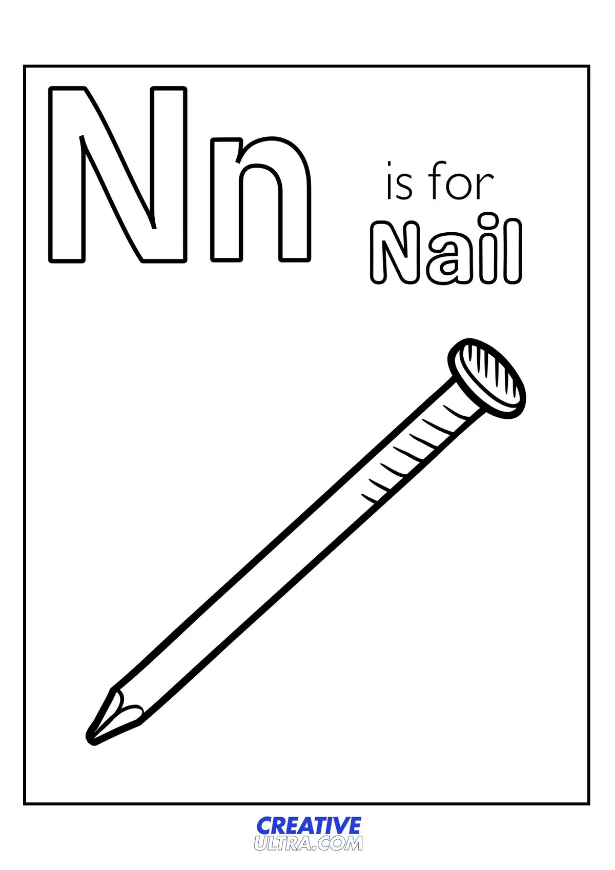 Nail Coloring Page