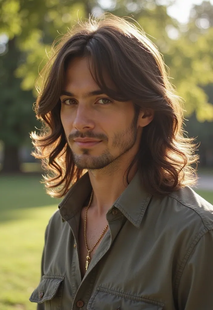 20 Creative Men's Hairstyle Ideas for 2025 You Haven't Tried Yet! - 12. The Long Curtain Bangs