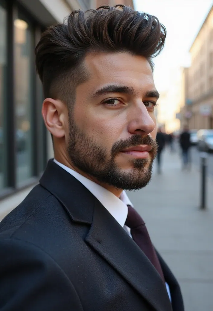 20 Creative Men's Hairstyle Ideas for 2025 You Haven't Tried Yet! - 2. The Modern Pompadour