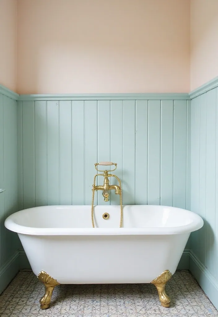 20 Chic Bathroom Designs That Exude Mid Century Modern Elegance! - 2. Vintage-Style Fixtures