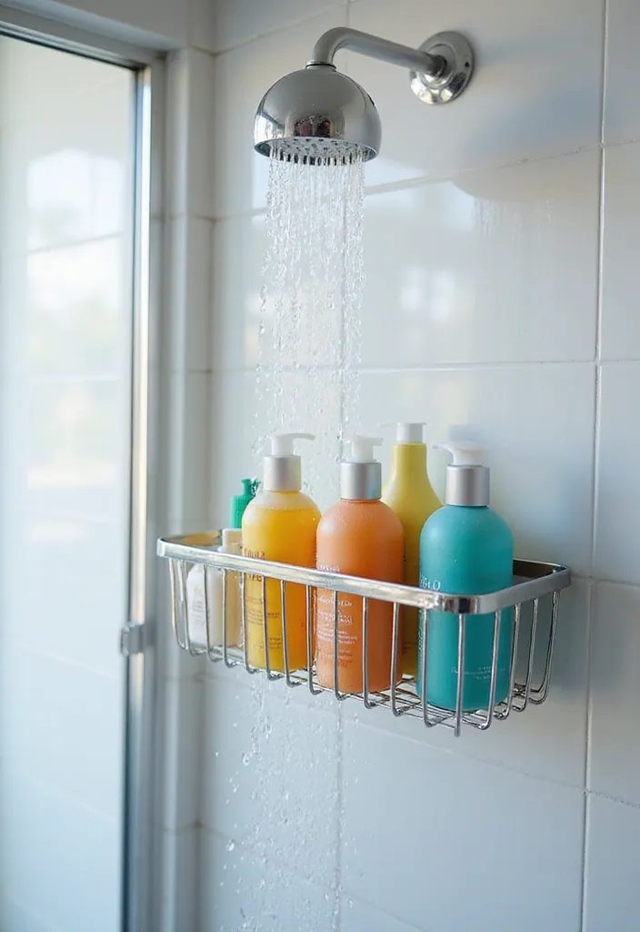 25 Clever Tiny Bathroom Storage Solutions That Maximize Every Inch! - 5. Shower Caddies