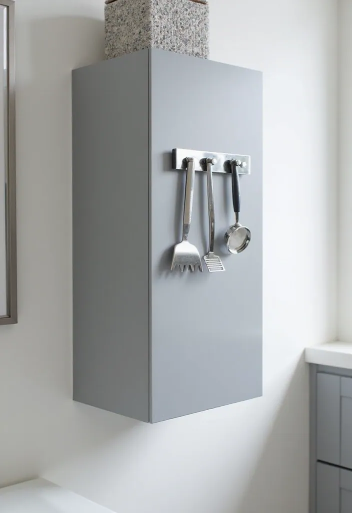 25 Clever Tiny Bathroom Storage Solutions That Maximize Every Inch! - 6. Magnetic Strips for Small Items