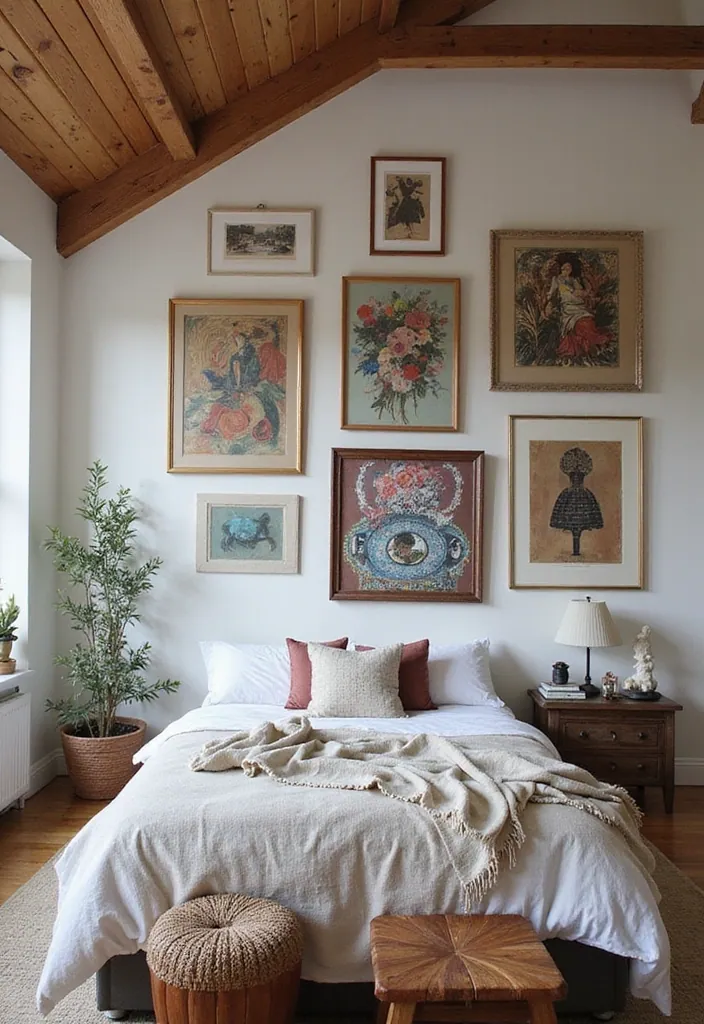 20 Cozy Loft Bedroom Ideas that Will Wrap You in Comfort! - 12. Artistic Touches