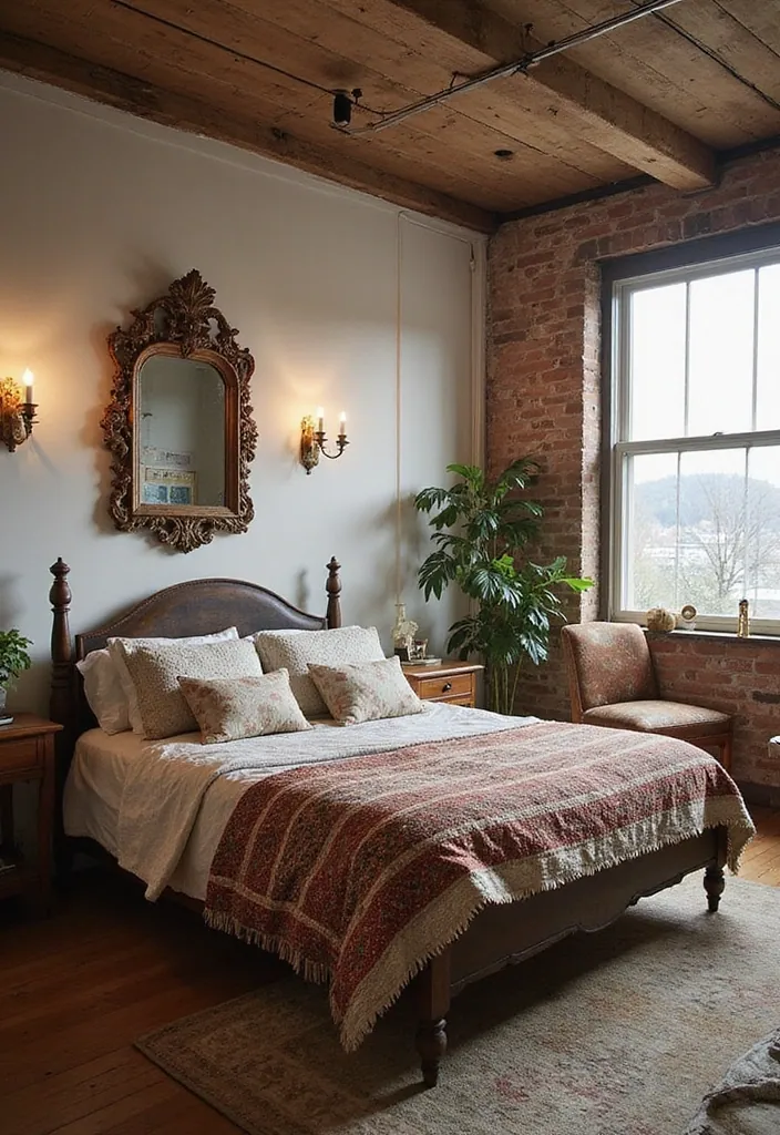 20 Cozy Loft Bedroom Ideas that Will Wrap You in Comfort! - 8. Vintage Vibes