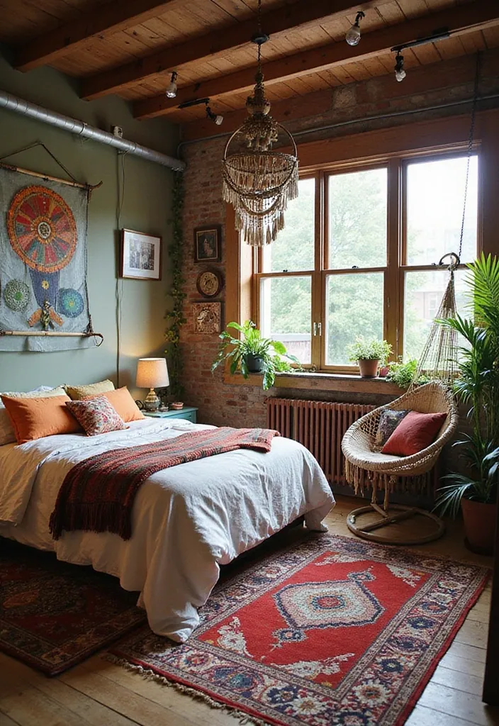 20 Cozy Loft Bedroom Ideas that Will Wrap You in Comfort! - 3. Bohemian Bliss