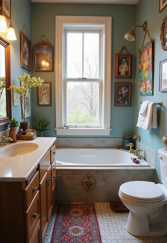 25 Dream Bathrooms to Inspire Your Creative Genius - 10. Eclectic Mix