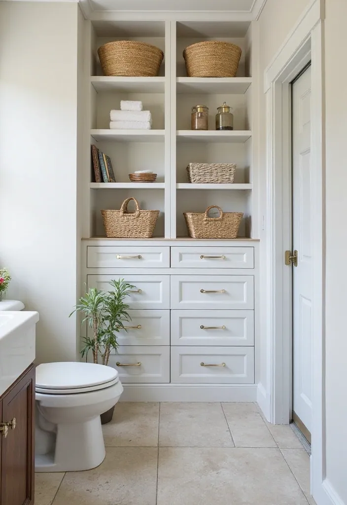 25 Dream Bathrooms to Inspire Your Creative Genius - 15. Customizable Storage Solutions