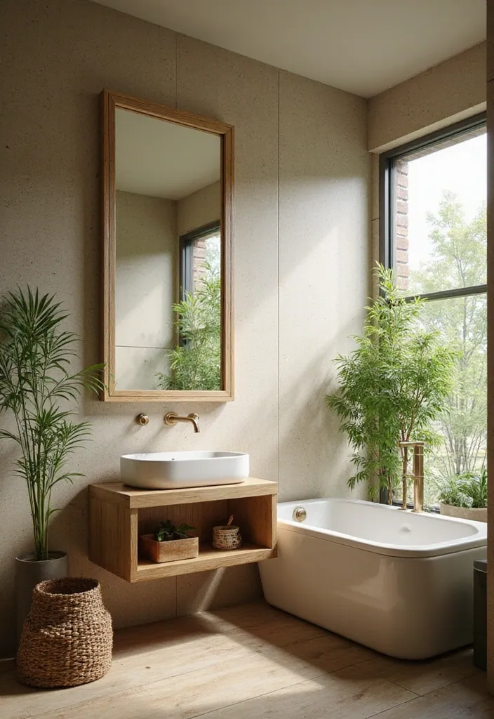 25 Dream Bathrooms to Inspire Your Creative Genius - 13. Sustainable and Eco-Friendly