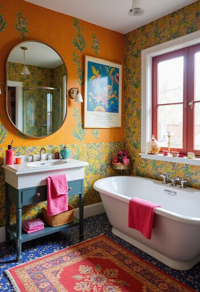 25 Dream Bathrooms to Inspire Your Creative Genius - 5. Bold and Colorful