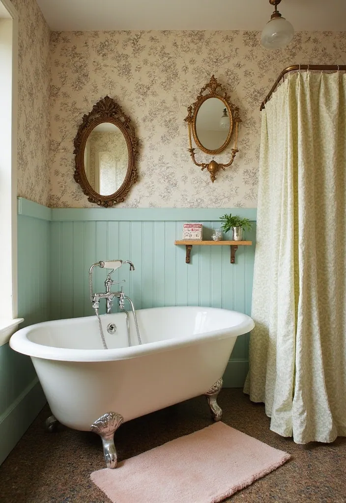 25 Dream Bathrooms to Inspire Your Creative Genius - 4. Vintage Charm