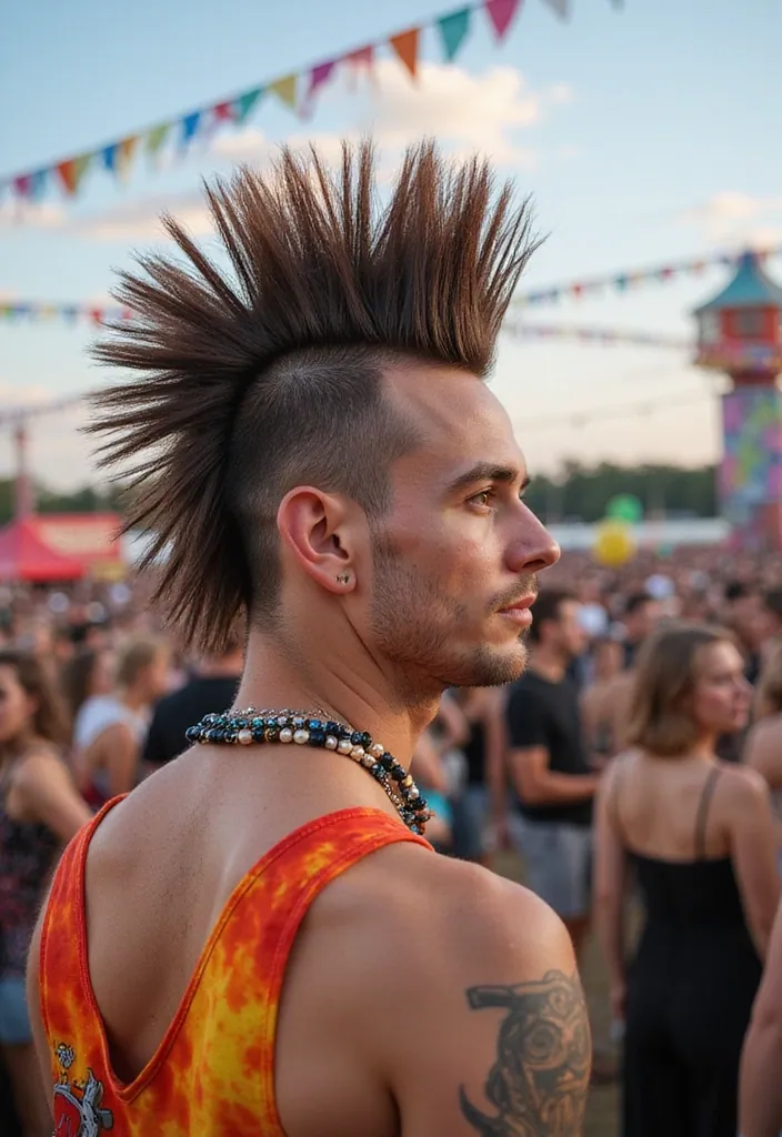 25 Fresh Medium Hairstyles for Men That Will Instantly Upgrade Your Style (Wait for #4!) - 25. The Creative Mohawk