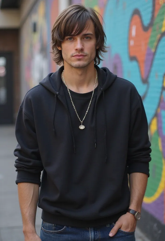 25 Fresh Medium Hairstyles for Men That Will Instantly Upgrade Your Style (Wait for #4!) - 16. The Long Fringe