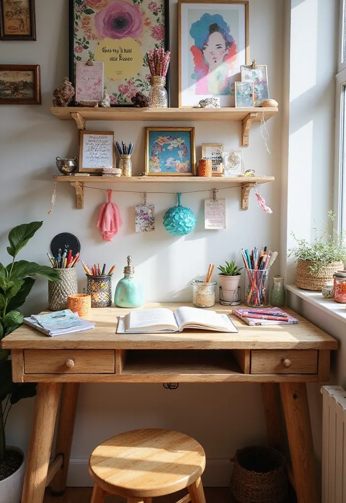20 Incredible Boho Decor Ideas for Teen Bedrooms You'll Want in 2025! - 18. Creative Desk Spaces