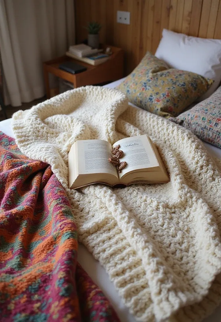 20 Incredible Boho Decor Ideas for Teen Bedrooms You'll Want in 2025! - 20. Warm and Cozy Throws