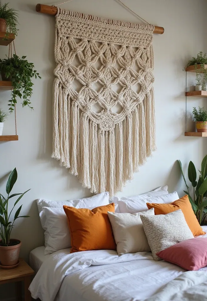 20 Incredible Boho Decor Ideas for Teen Bedrooms You'll Want in 2025! - 1. Macramé Wall Art