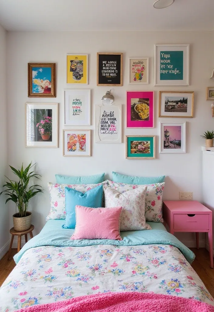 20 Incredible Boho Decor Ideas for Teen Bedrooms You'll Want in 2025! - 9. Eclectic Gallery Walls