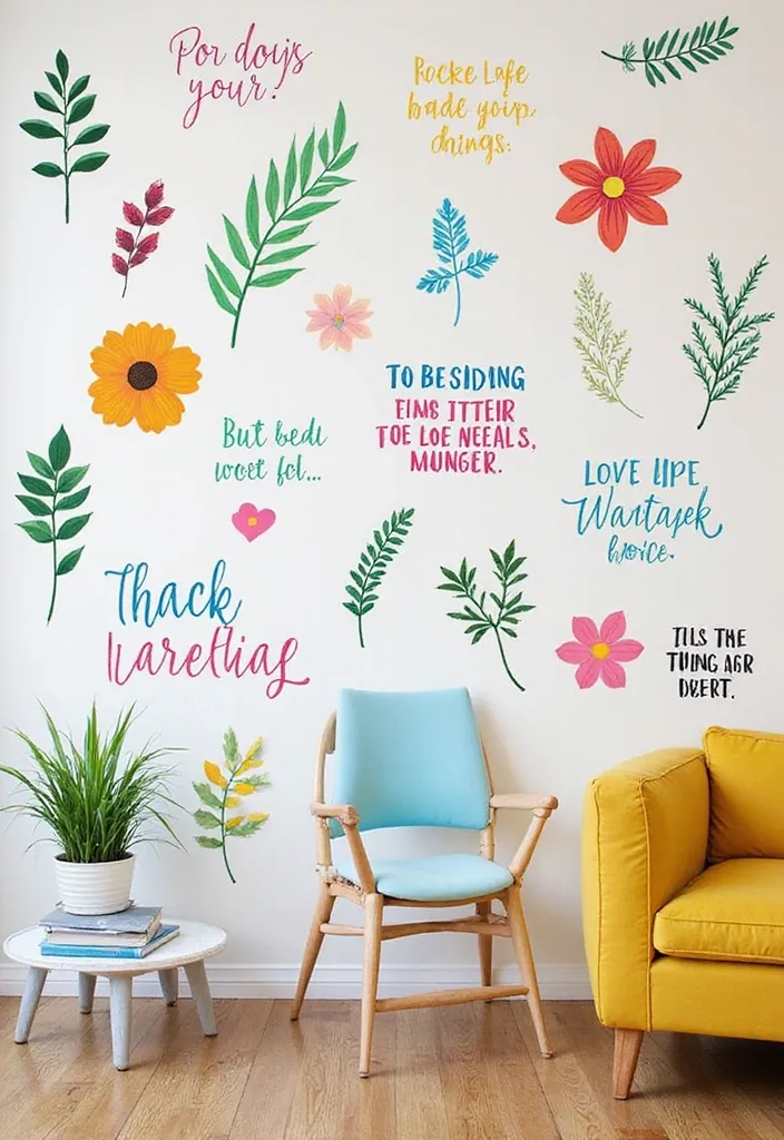 20 Incredible Boho Decor Ideas for Teen Bedrooms You'll Want in 2025! - 16. Fun Wall Stickers