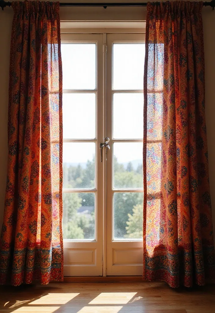 20 Incredible Boho Decor Ideas for Teen Bedrooms You'll Want in 2025! - 12. Colorful Curtains