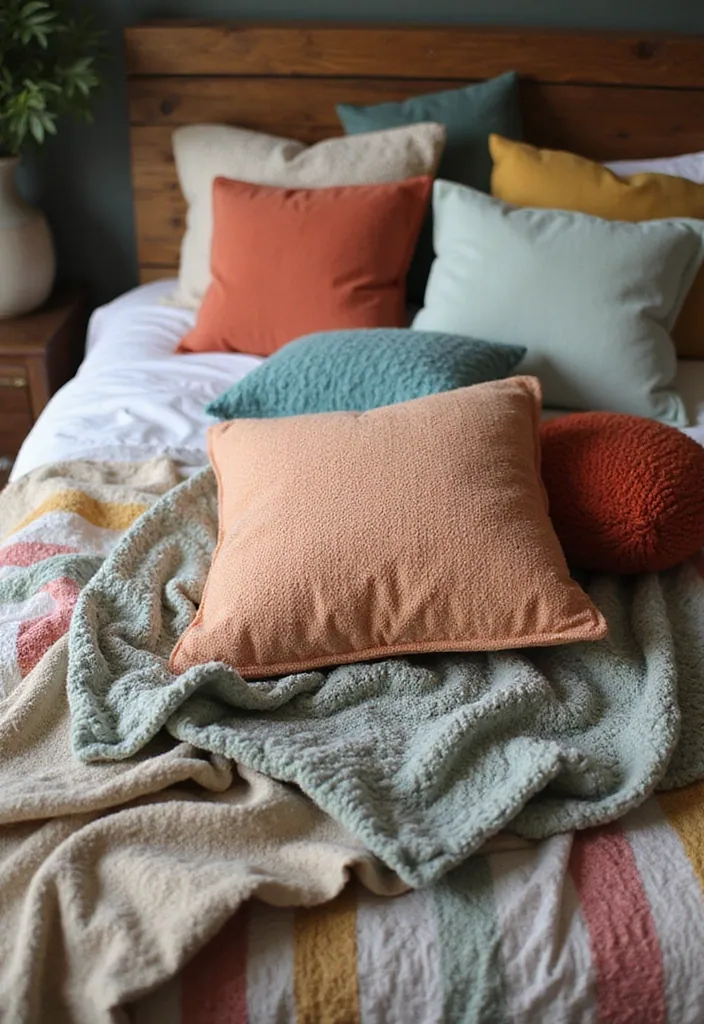 20 Incredible Boho Decor Ideas for Teen Bedrooms You'll Want in 2025! - 2. Layered Textiles