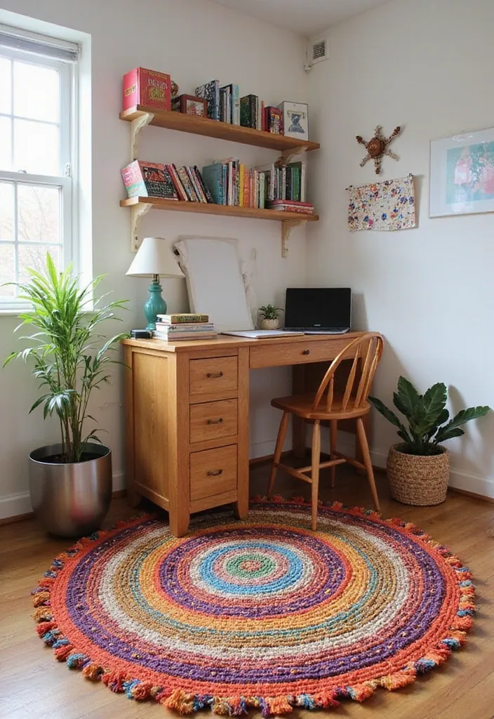 20 Incredible Boho Decor Ideas for Teen Bedrooms You'll Want in 2025! - 4. Woven Rugs
