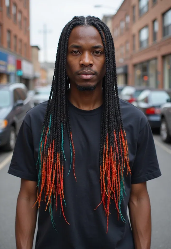 25 Jaw-Dropping Black Male Braids Hairstyles That Will Turn Heads! - 17. Braids with Highlights