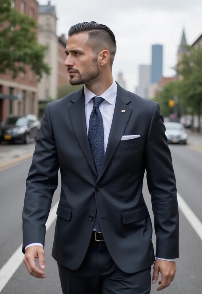 30 Latest Formal Hairstyles for Men in 2025 (Your New Go-To Styles!) - 4. Slicked Back Undercut