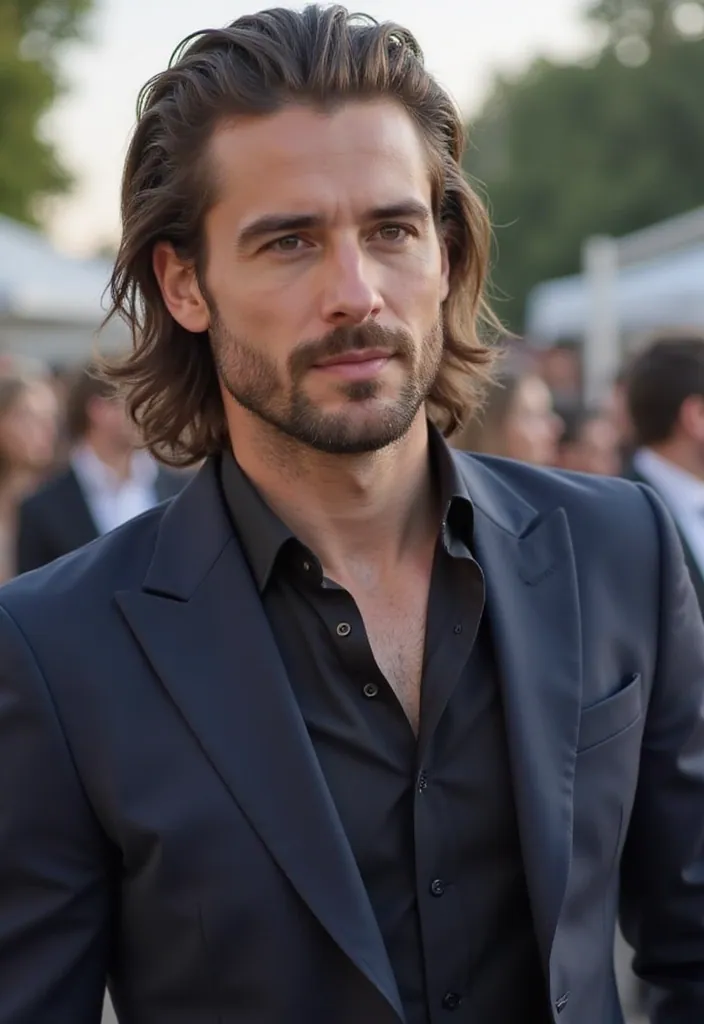 30 Latest Formal Hairstyles for Men in 2025 (Your New Go-To Styles!) - 14. The Half Up, Half Down