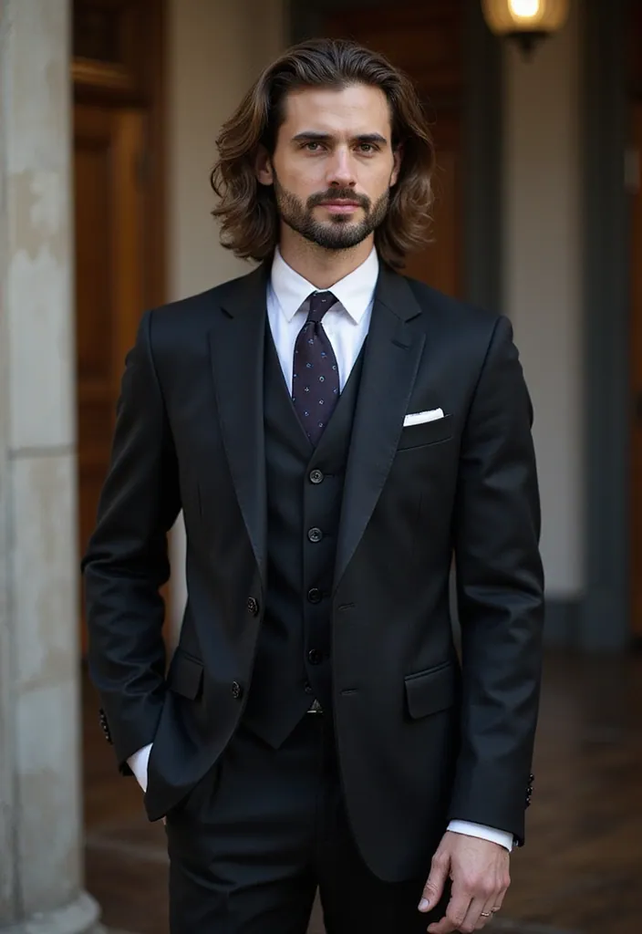 30 Latest Formal Hairstyles for Men in 2025 (Your New Go-To Styles!) - 13. The Long Layered Cut