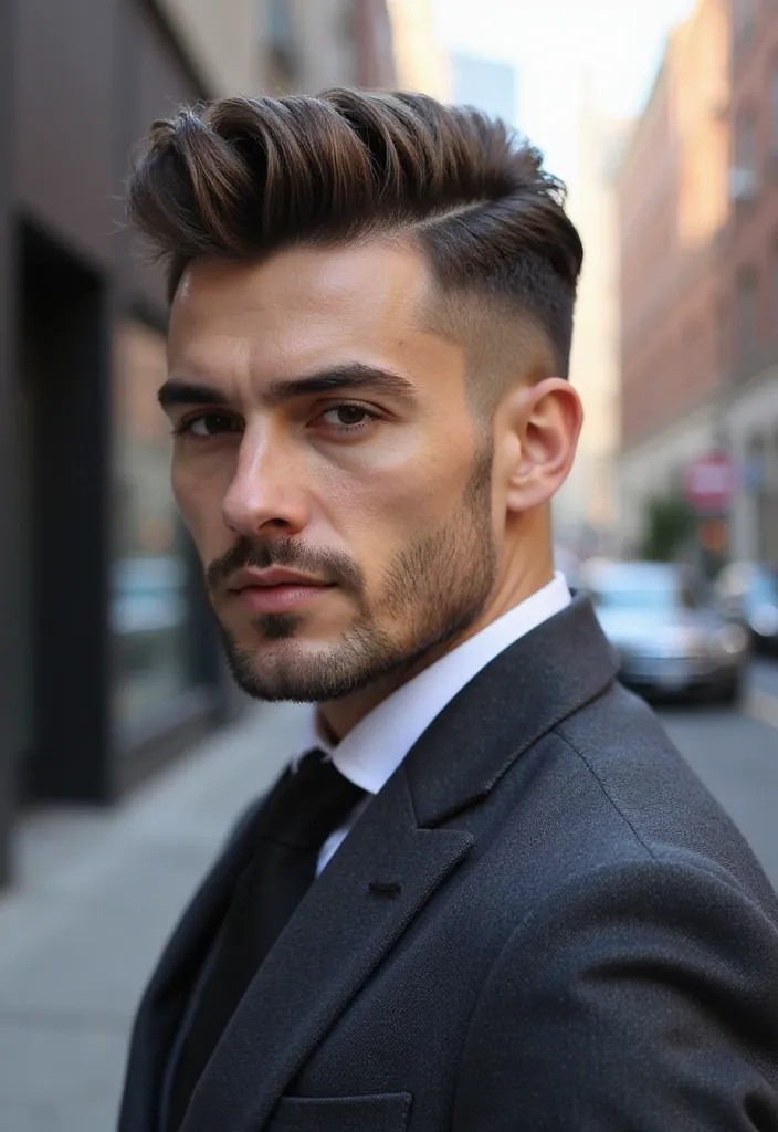 30 Latest Formal Hairstyles for Men in 2025 (Your New Go-To Styles!) - 1. The Modern Pompadour