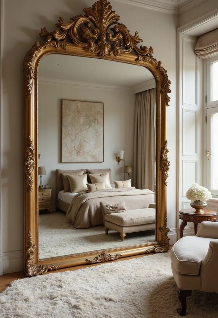 14 Luxury Bedroom Decor Ideas That Will Make You Feel Like Royalty! - 12. Grand Mirrors