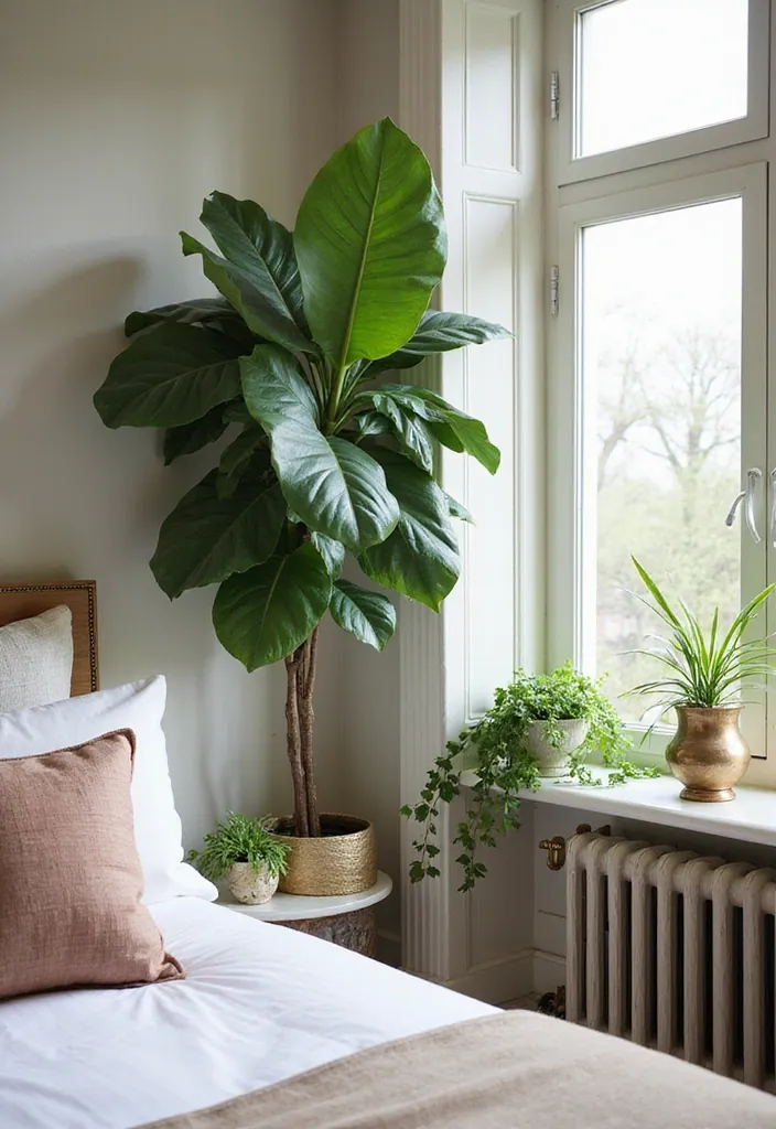 14 Luxury Bedroom Decor Ideas That Will Make You Feel Like Royalty! - 11. Indoor Plants for Freshness
