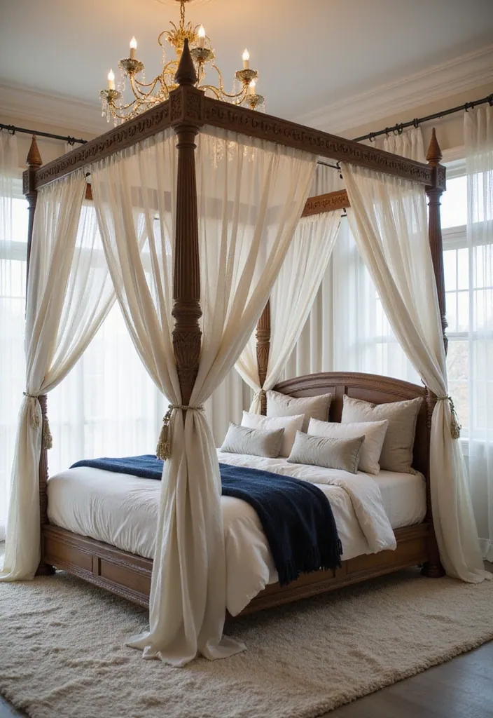 14 Luxury Bedroom Decor Ideas That Will Make You Feel Like Royalty! - 1. Opulent Canopy Beds