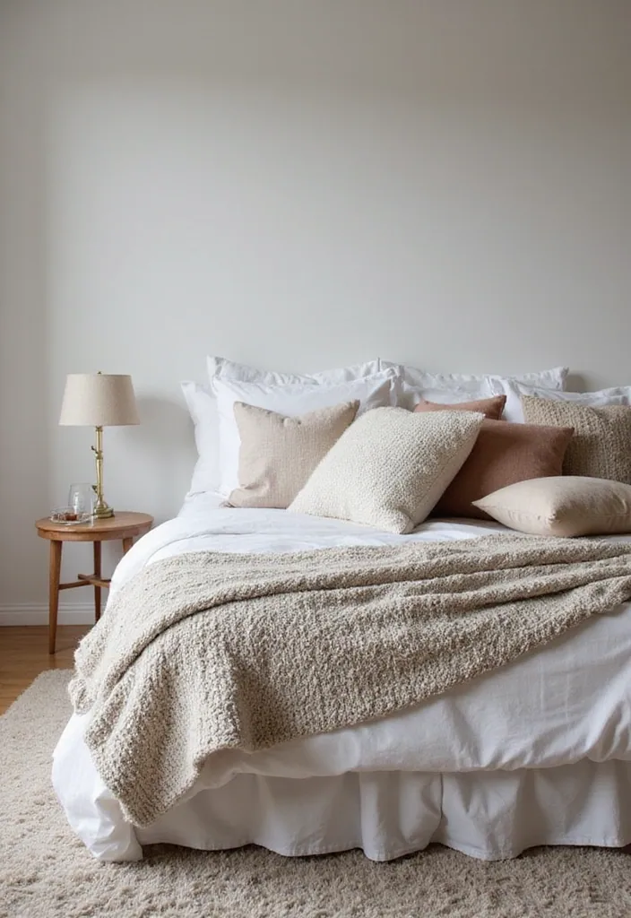 20 Minimalist Bedroom Aesthetics to Inspire Your 2025 Home Refresh! - 8. Textured Layers