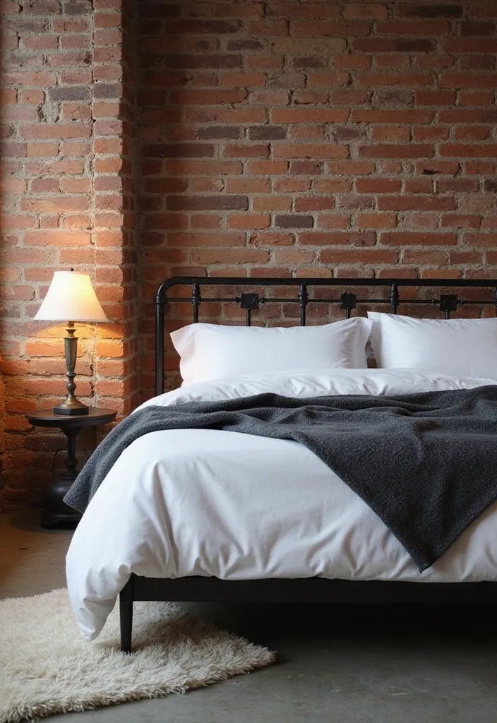 20 Minimalist Bedroom Aesthetics to Inspire Your 2025 Home Refresh! - 6. Industrial Charm
