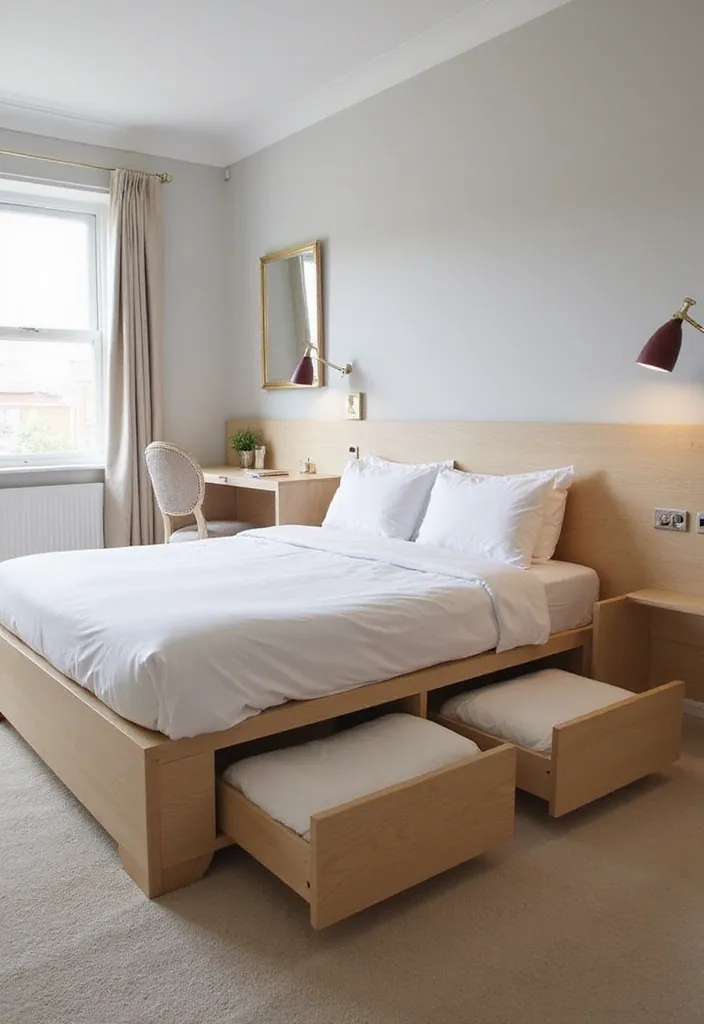 20 Minimalist Bedroom Aesthetics to Inspire Your 2025 Home Refresh! - 10. Functional Furniture