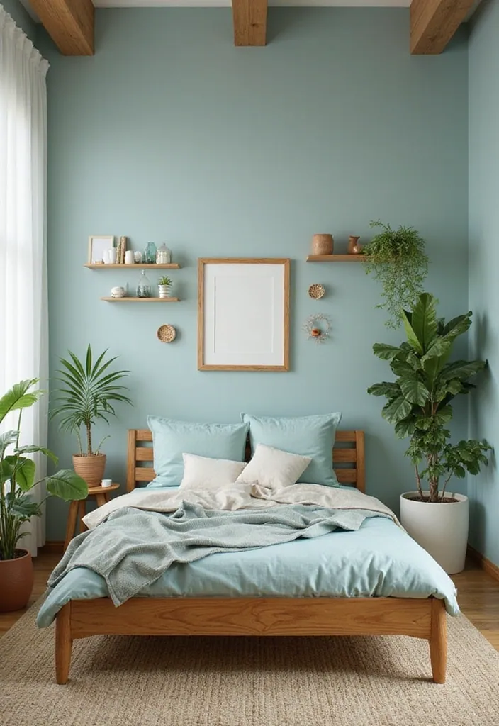 20 Minimalist Bedroom Aesthetics to Inspire Your 2025 Home Refresh! - 9. Nature-Inspired Decor