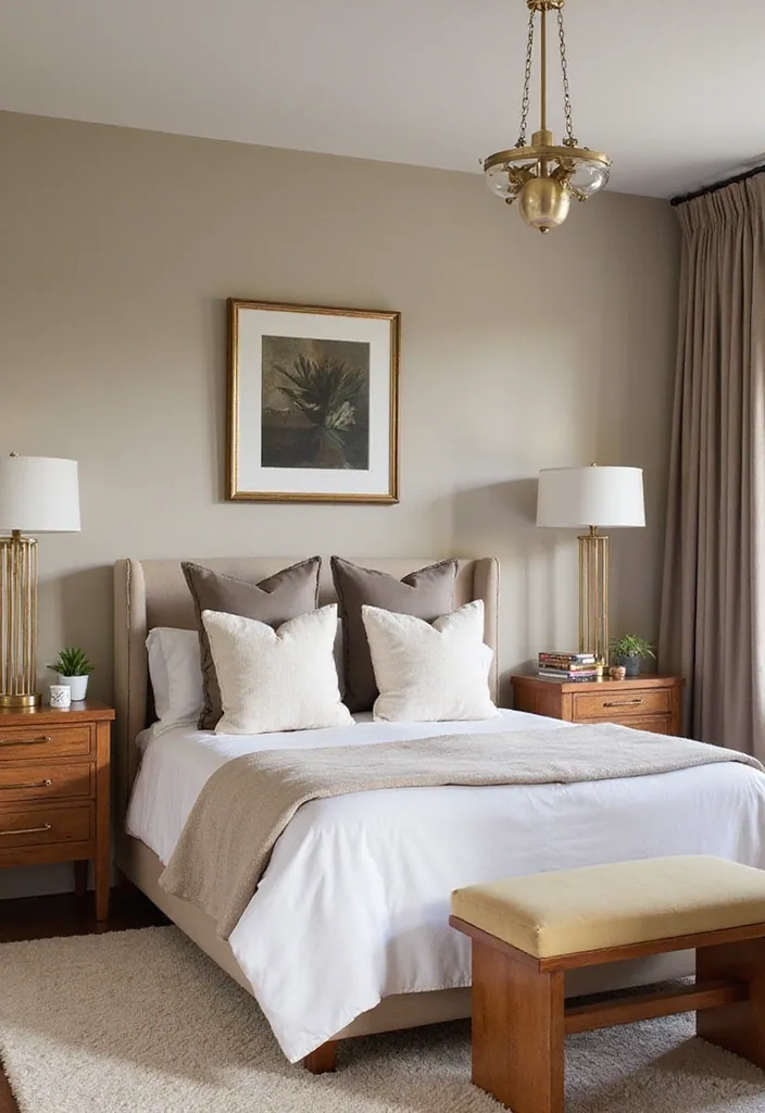 21 Must-See Modern Bedroom Trends for Your 2025 Makeover! - 18. Warm Metallic Accents