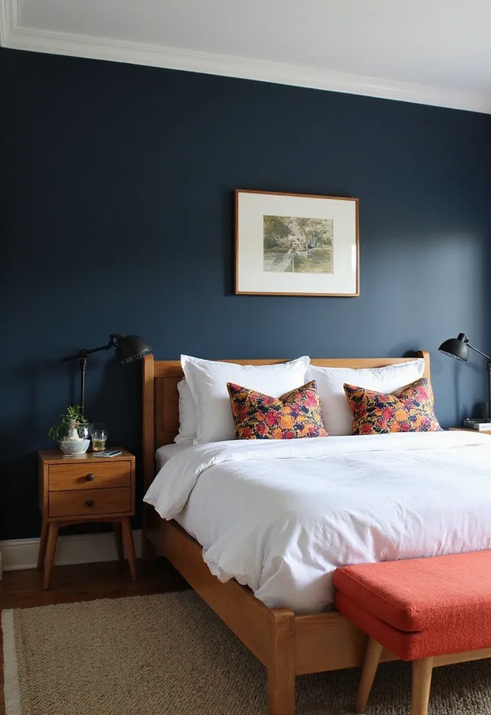 21 Must-See Modern Bedroom Trends for Your 2025 Makeover! - 14. High-Contrast Color Schemes