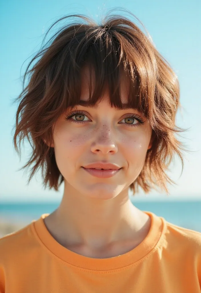 15 Must-Try Japanese Hairstyles for a Sleek Look That Will Make You Stand Out! - 2. Choppy Layers with Bangs