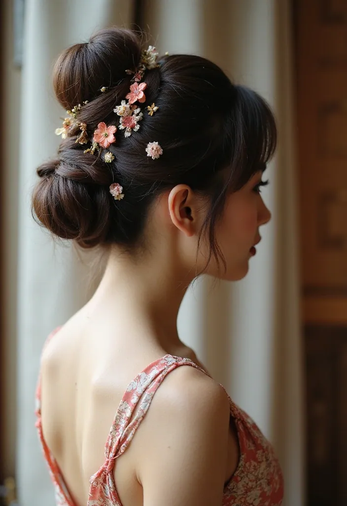 15 Must-Try Japanese Hairstyles for a Sleek Look That Will Make You Stand Out! - 4. The Intricate Japanese Updo