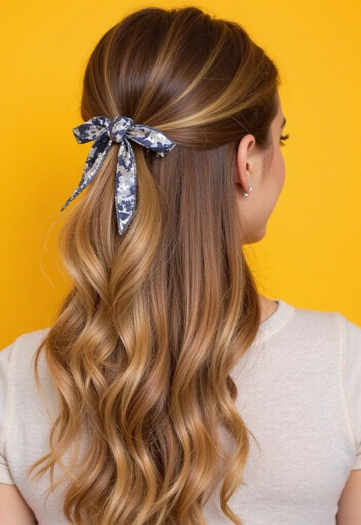 15 Must-Try Japanese Hairstyles for a Sleek Look That Will Make You Stand Out! - 12. The Half-Up, Half-Down Style